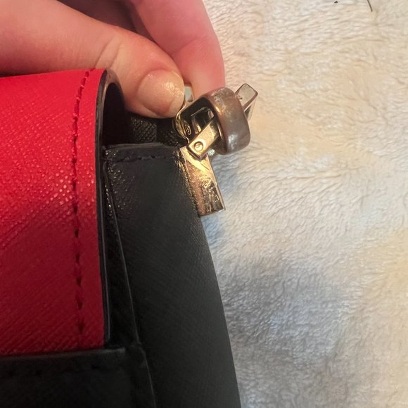 Kate Spade Byrdie Make it Mine black leather crossbody bag purse + 2 bow flaps - Picture 8 of 16